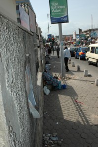 An Accra street. Image Copyright Khaled Diab