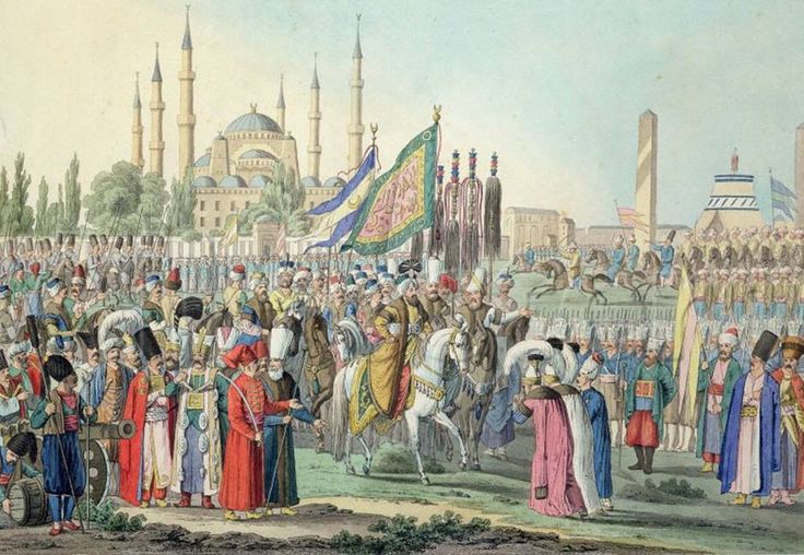 An Ottoman-era Eid procession.