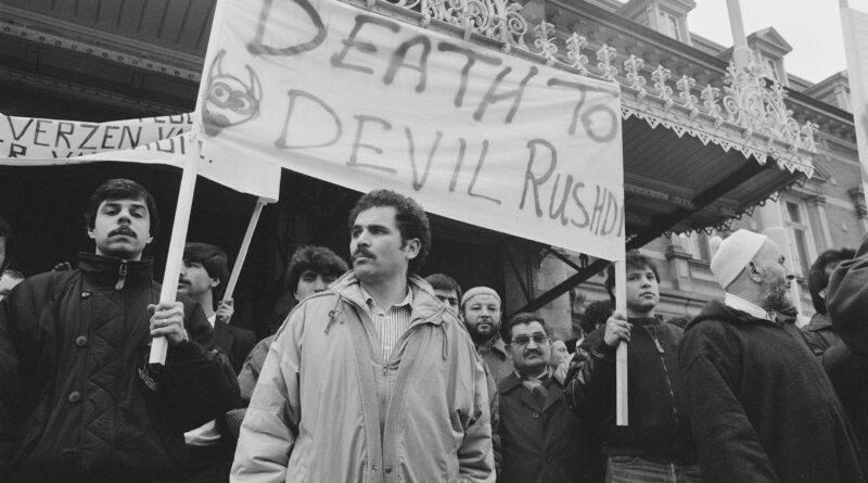 March 1989 demonstration against The Satanic Verses in the Hague.